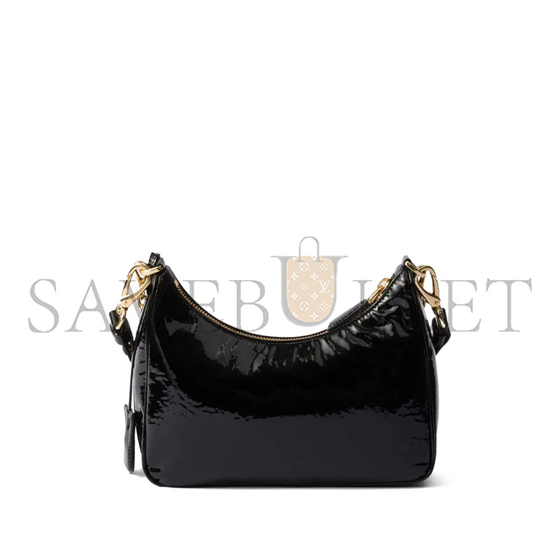 PRADA RE-EDITION MINI NAPLAK PATENT LEATHER BAG 1BC204 (22*18*6cm) PRADA RE-EDITION MINI NAPLAK PATENT LEATHER BAG 1BC204 (22*18*6cm)